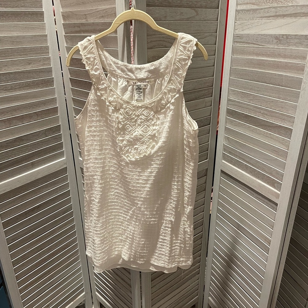 White Cotton Sun Dress